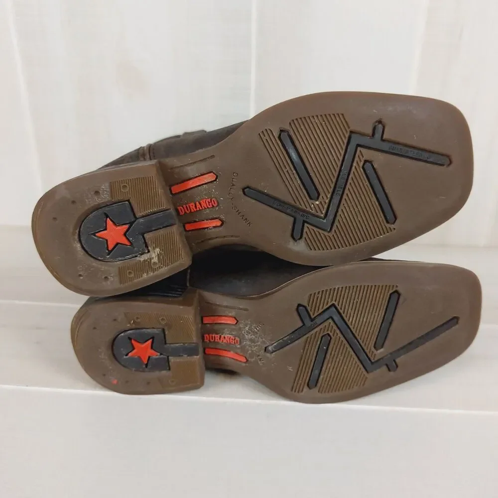 Durango Lil' Rebel Pro Big Kid's Brown Western Boot Size 4